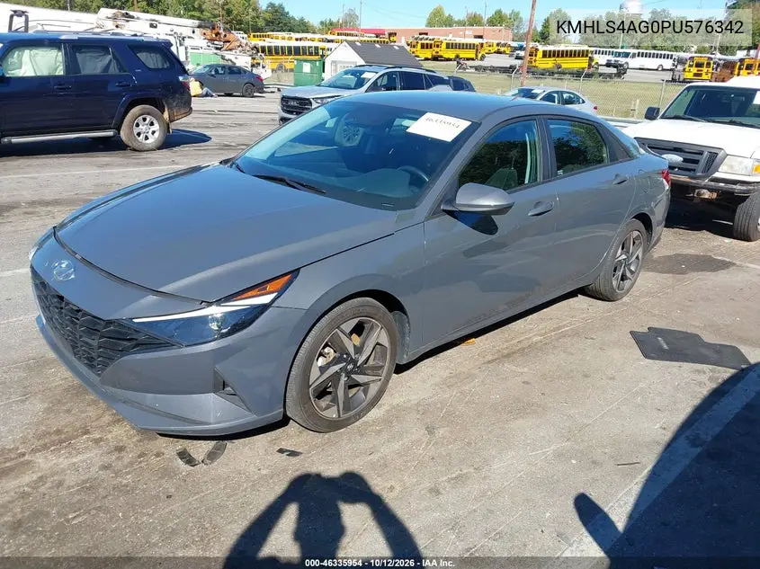 2023 HYUNDAI ELANTRA VIN KMHLS4AG0PU576342 — фото 2