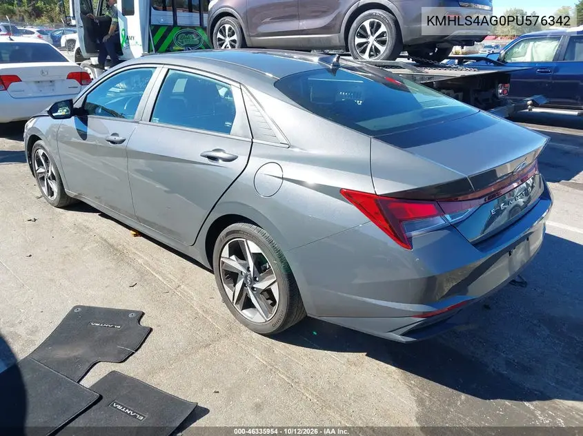 2023 HYUNDAI ELANTRA VIN KMHLS4AG0PU576342 — фото 3