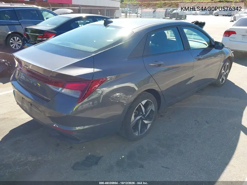 2023 HYUNDAI ELANTRA VIN KMHLS4AG0PU576342 — фото 4