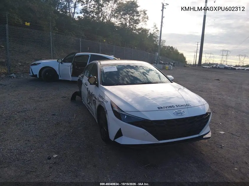 HYUNDAI ELANTRA 2023, VIN KMHLM4AGXPU602312