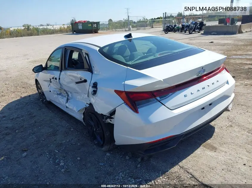2023 HYUNDAI ELANTRA VIN 5NPLM4AG5PH088738 — фото 3