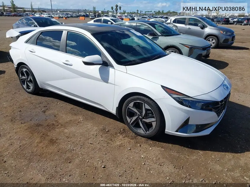HYUNDAI ELANTRA 2023, VIN KMHLN4AJXPU038086