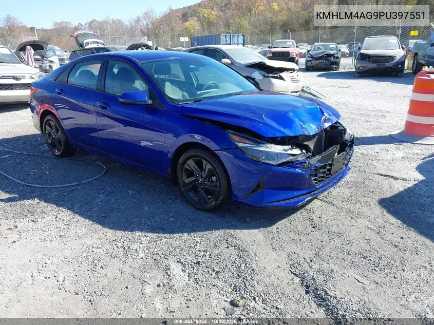 HYUNDAI ELANTRA 2023, VIN KMHLM4AG9PU397551