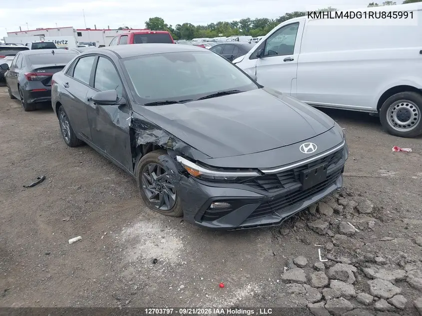 HYUNDAI ELANTRA 2024, VIN KMHLM4DG1RU845991