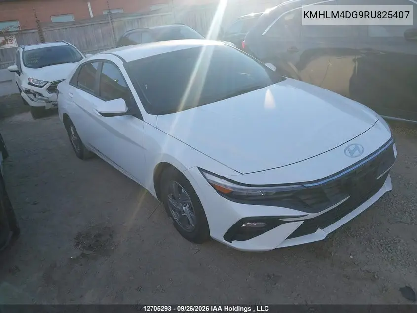 HYUNDAI ELANTRA 2024, VIN KMHLM4DG9RU825407