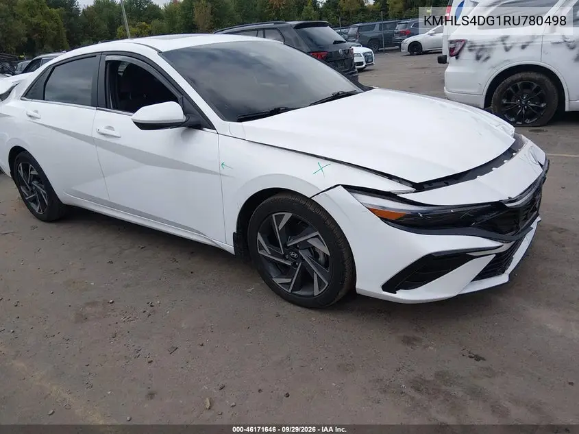 HYUNDAI ELANTRA 2024, VIN KMHLS4DG1RU780498