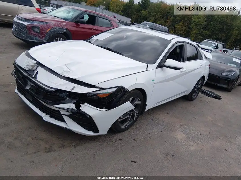 2024 HYUNDAI ELANTRA VIN KMHLS4DG1RU780498 — фото 2