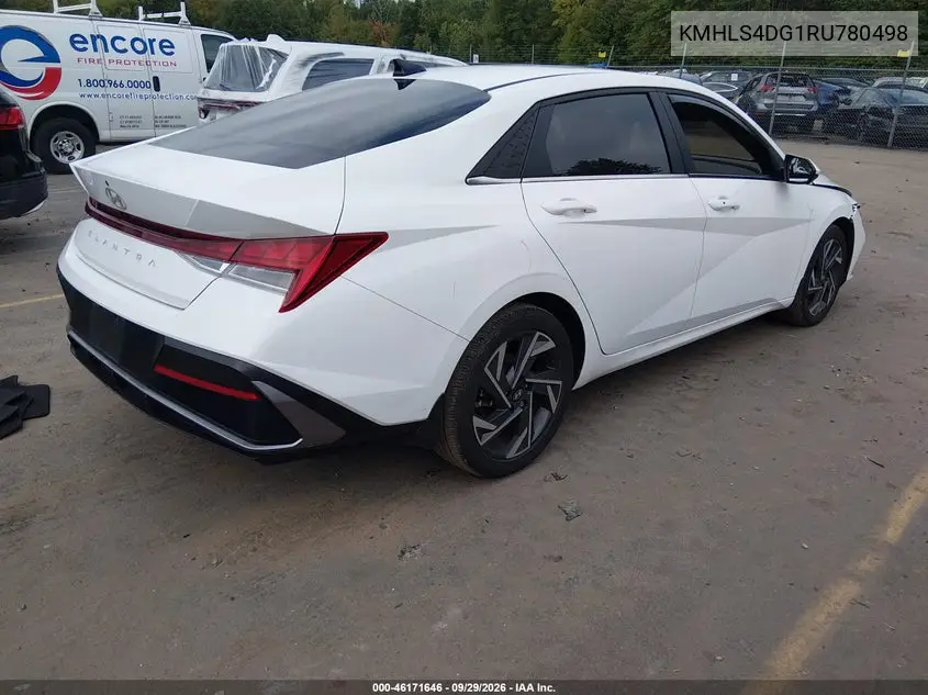 2024 HYUNDAI ELANTRA VIN KMHLS4DG1RU780498 — фото 4