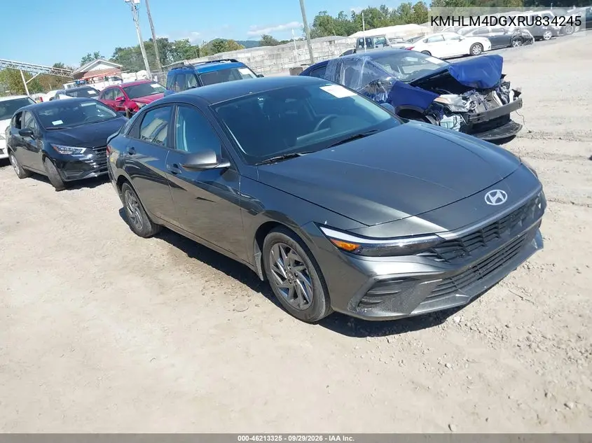 HYUNDAI ELANTRA 2024, VIN KMHLM4DGXRU834245