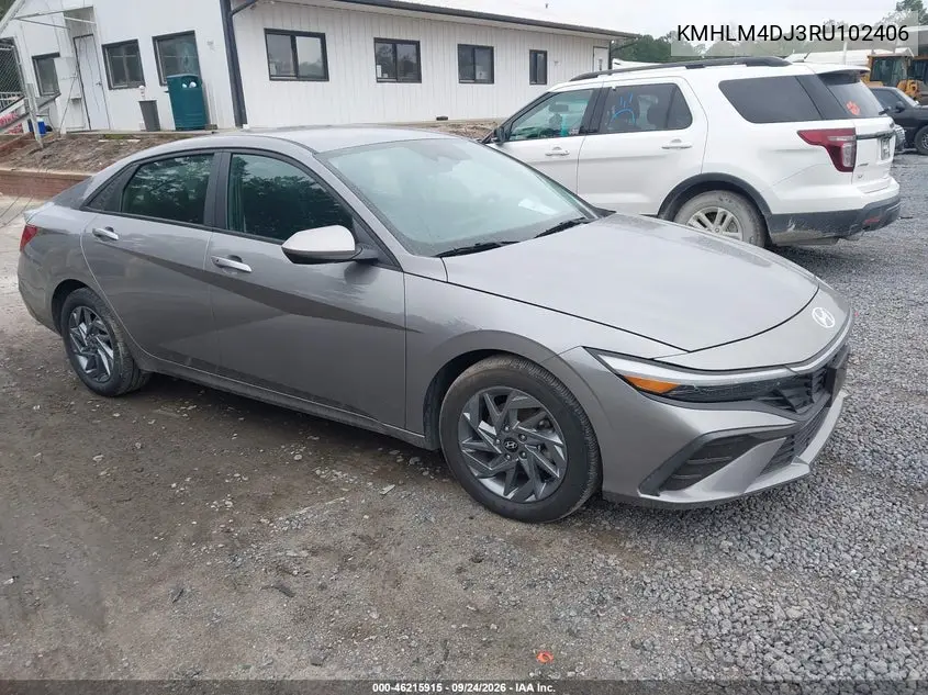 HYUNDAI ELANTRA 2024, VIN KMHLM4DJ3RU102406