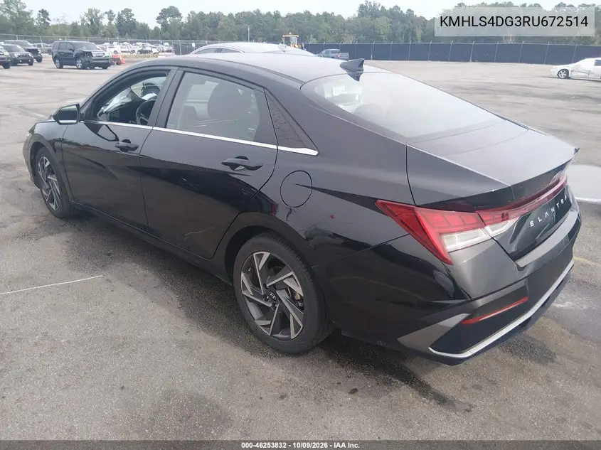 2024 HYUNDAI ELANTRA VIN KMHLS4DG3RU672514 — фото 3