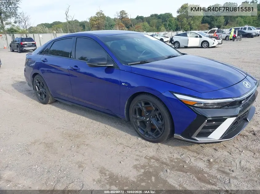 HYUNDAI ELANTRA 2024, VIN KMHLR4DF7RU815581