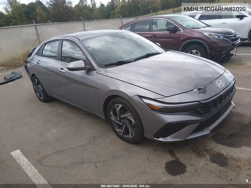HYUNDAI ELANTRA 2024, VIN KMHLS4DG6RU682020