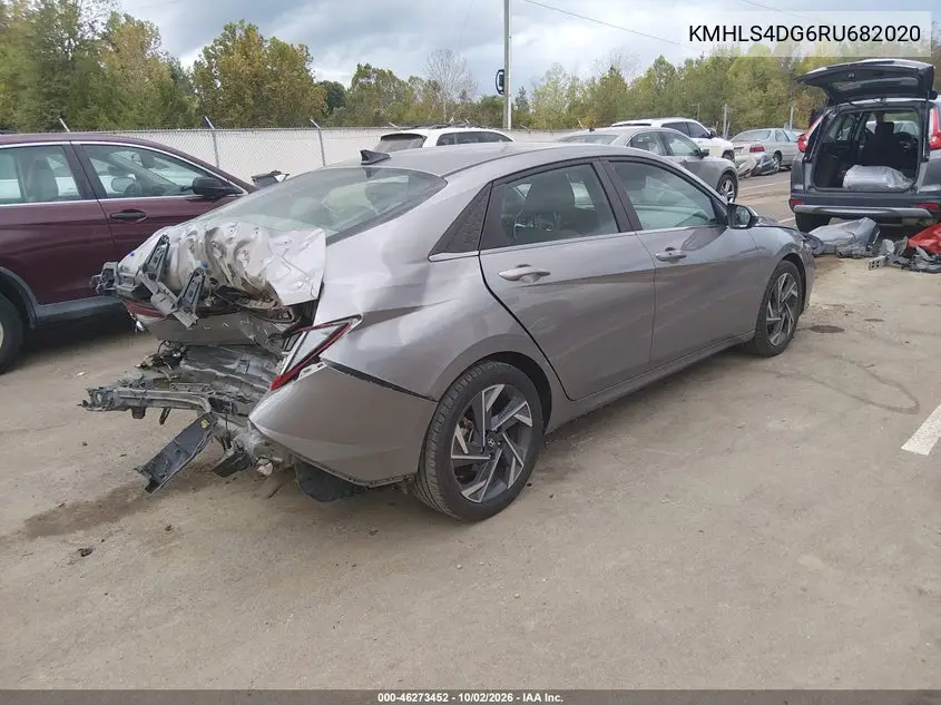 2024 HYUNDAI ELANTRA VIN KMHLS4DG6RU682020 — фото 4