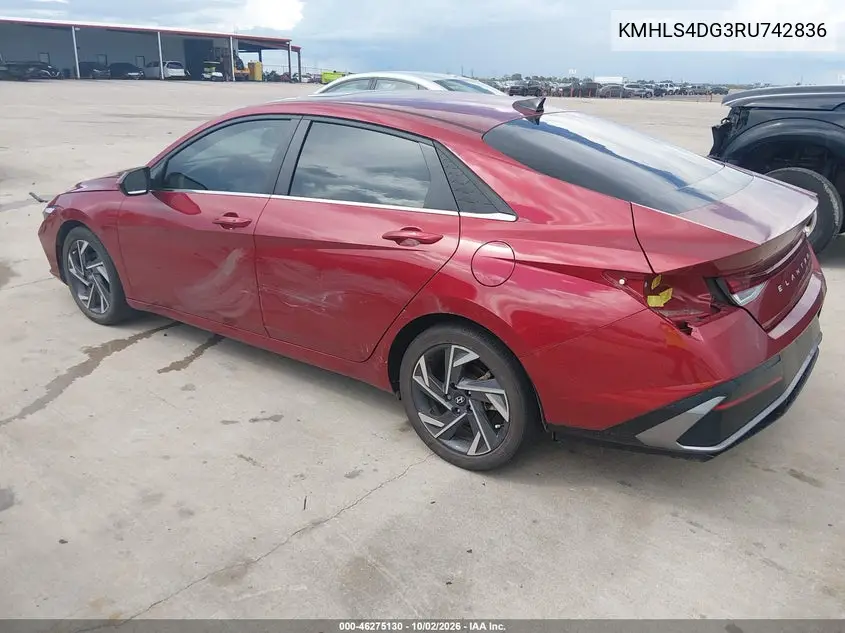 2024 HYUNDAI ELANTRA VIN KMHLS4DG3RU742836 — фото 3