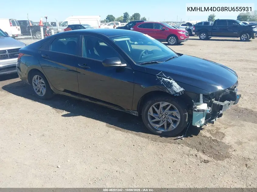 HYUNDAI ELANTRA 2024, VIN KMHLM4DG8RU655931
