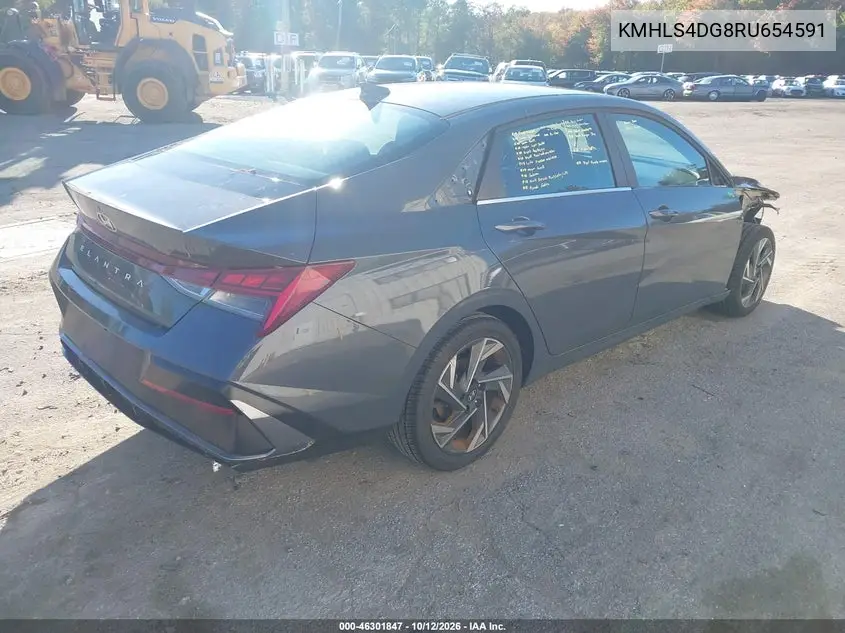 2024 HYUNDAI ELANTRA VIN KMHLS4DG8RU654591 — фото 4