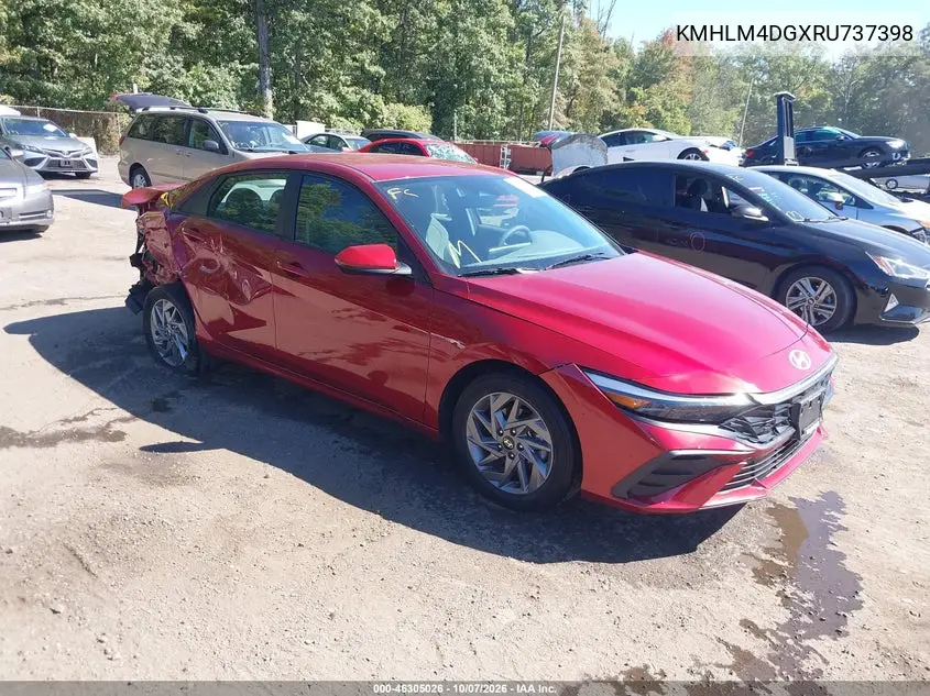 HYUNDAI ELANTRA 2024, VIN KMHLM4DGXRU737398