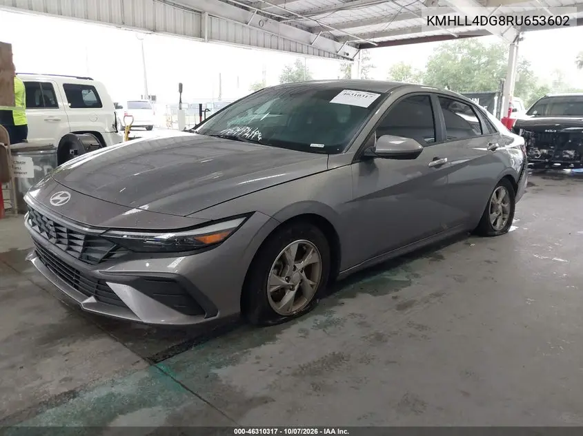 2024 HYUNDAI ELANTRA VIN KMHLL4DG8RU653602 — фото 2