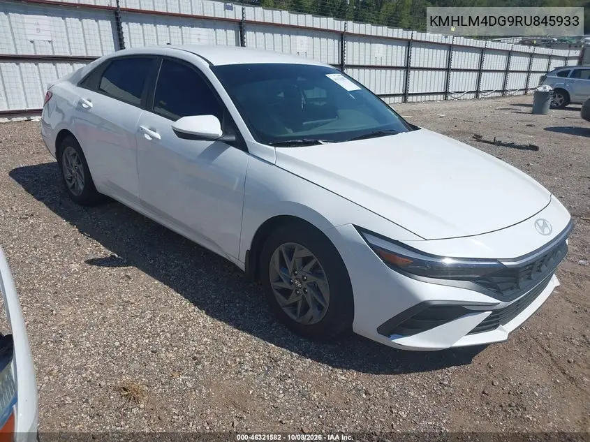 HYUNDAI ELANTRA 2024, VIN KMHLM4DG9RU845933
