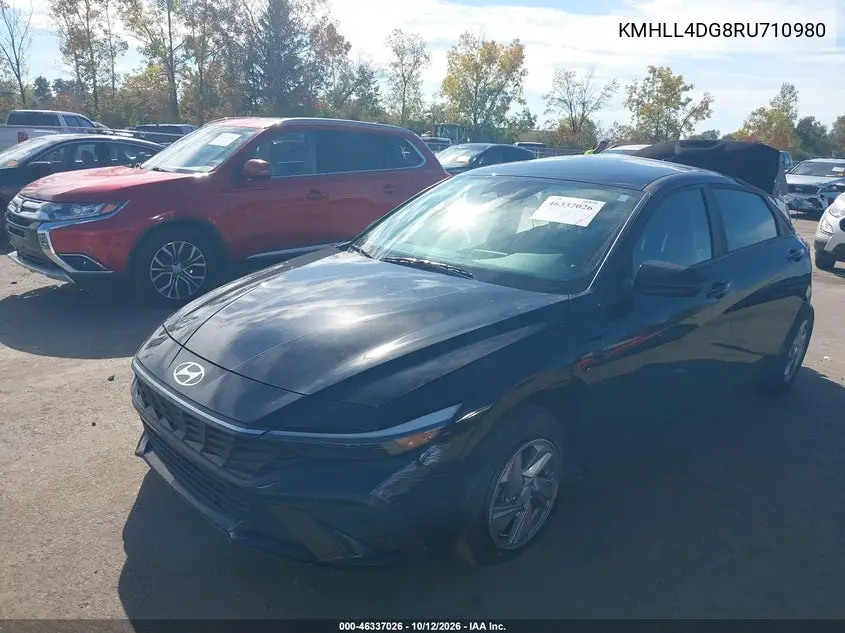 2024 HYUNDAI ELANTRA VIN KMHLL4DG8RU710980 — фото 2