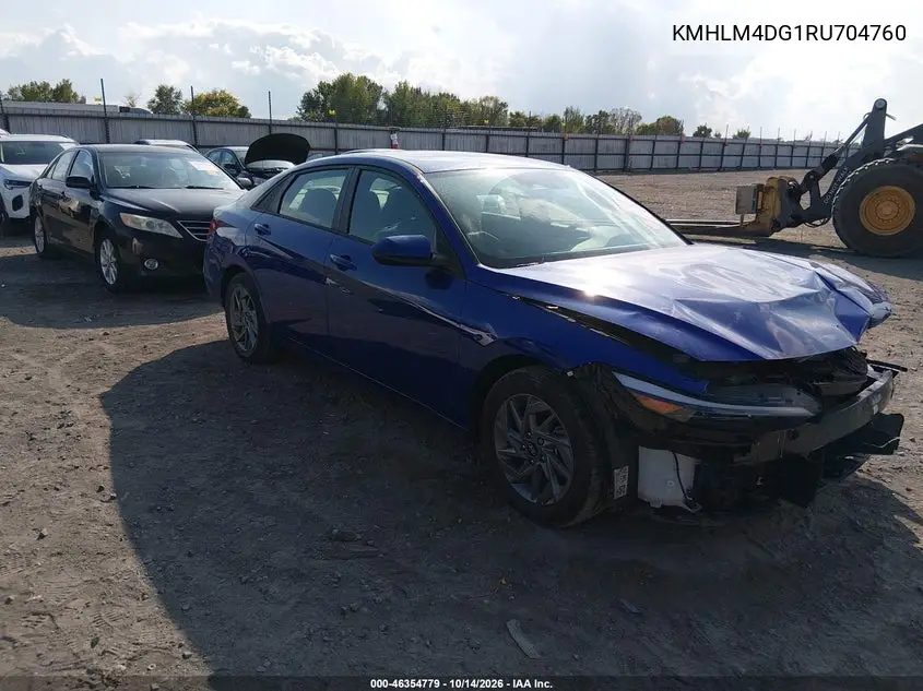 HYUNDAI ELANTRA 2024, VIN KMHLM4DG1RU704760