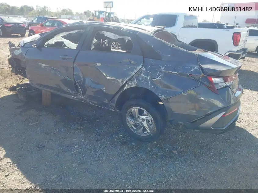 2024 HYUNDAI ELANTRA VIN KMHLL4DG6RU851482 — фото 3