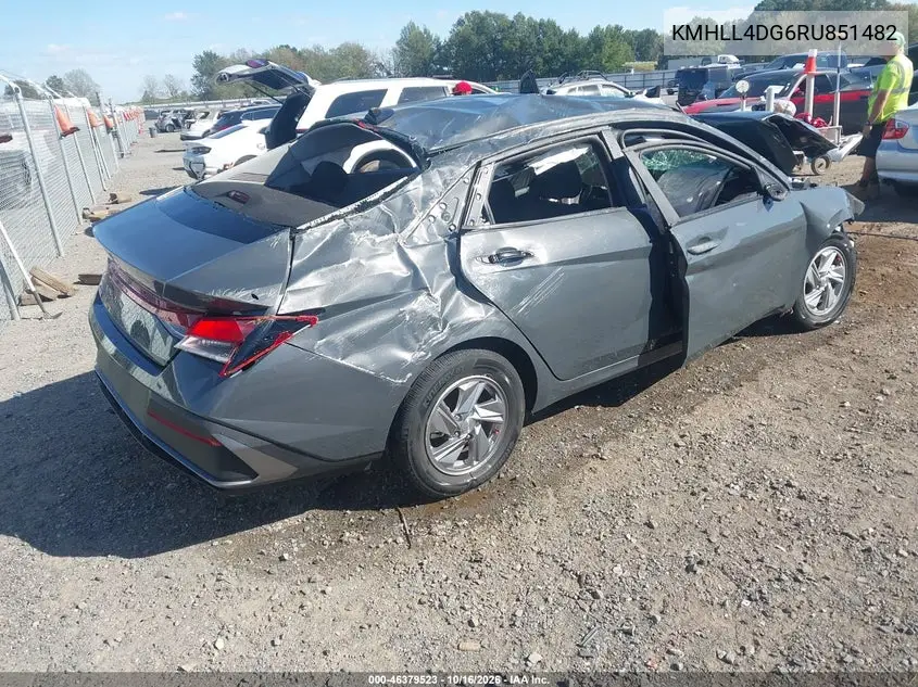 2024 HYUNDAI ELANTRA VIN KMHLL4DG6RU851482 — фото 4