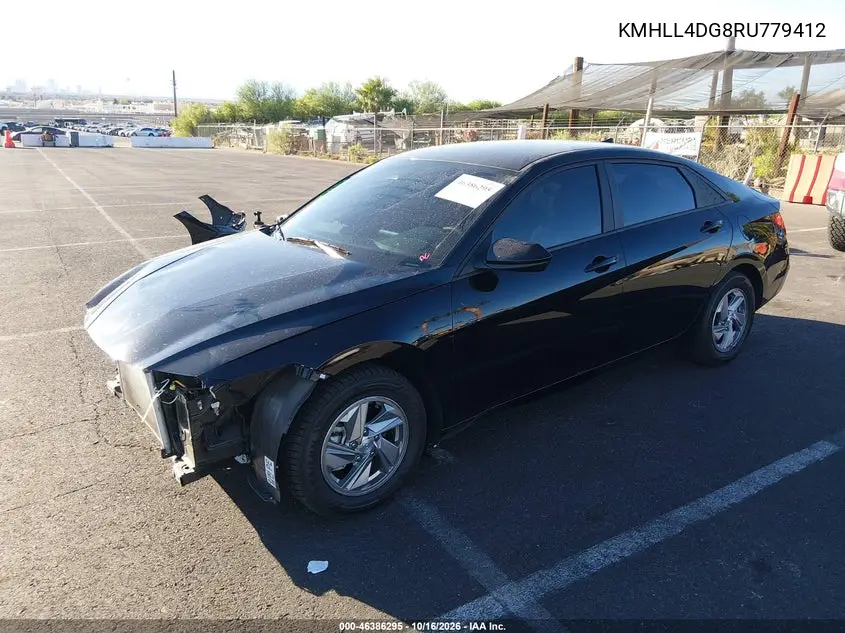 2024 HYUNDAI ELANTRA VIN KMHLL4DG8RU779412 — фото 2