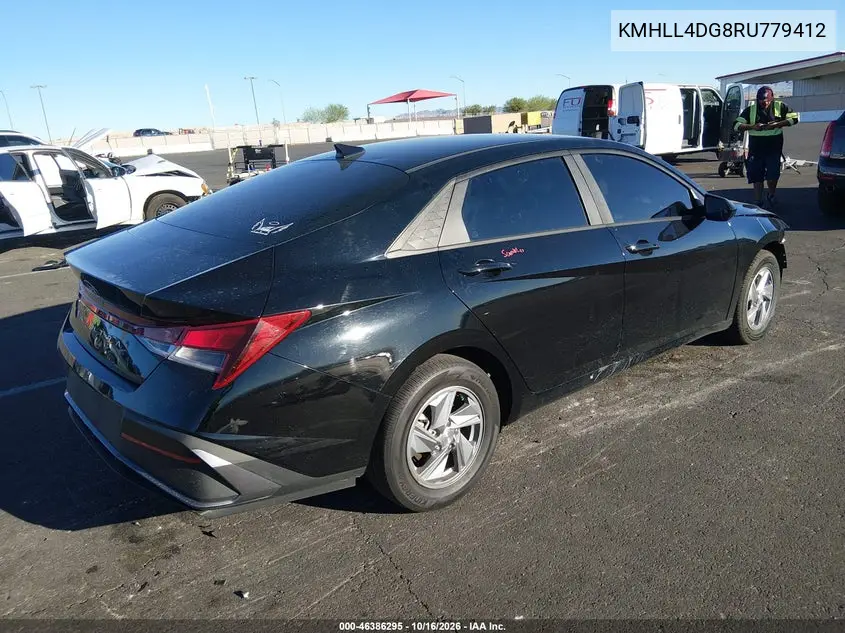 2024 HYUNDAI ELANTRA VIN KMHLL4DG8RU779412 — фото 4