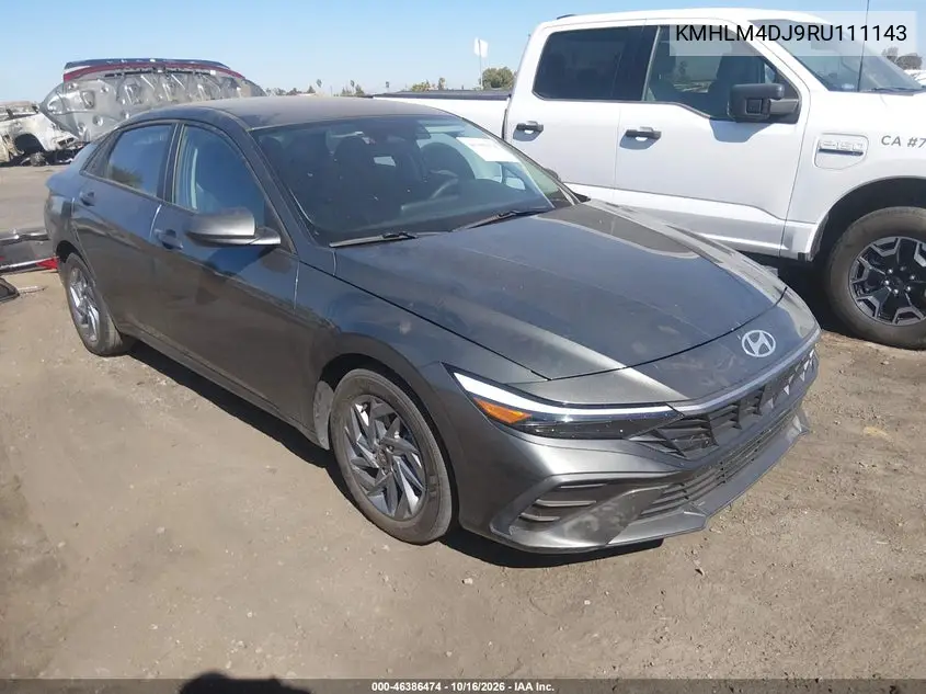 HYUNDAI ELANTRA 2024, VIN KMHLM4DJ9RU111143