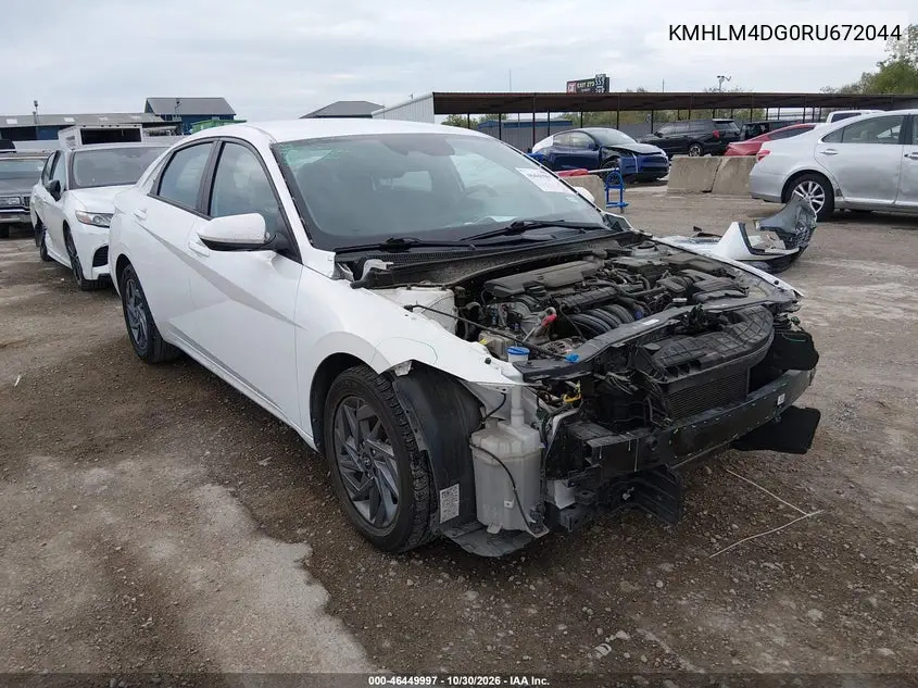 HYUNDAI ELANTRA 2024, VIN KMHLM4DG0RU672044