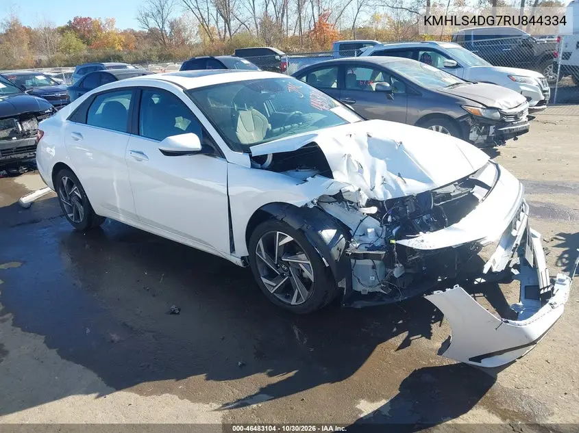 HYUNDAI ELANTRA 2024, VIN KMHLS4DG7RU844334