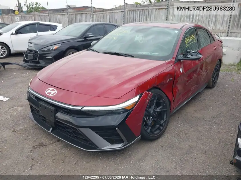 2025 HYUNDAI ELANTRA VIN KMHLR4DF2SU983280 — фото 2