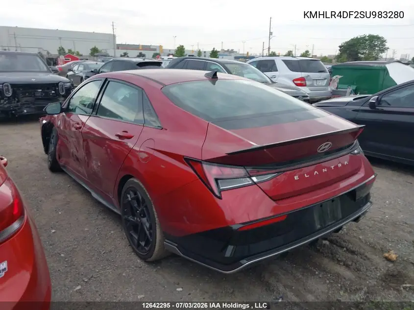2025 HYUNDAI ELANTRA VIN KMHLR4DF2SU983280 — фото 3
