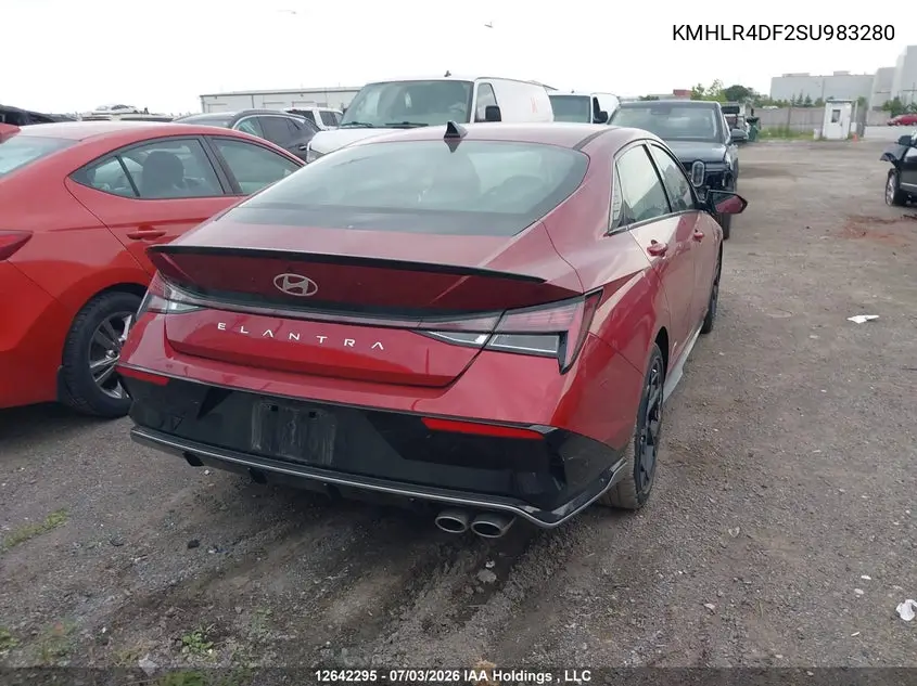 2025 HYUNDAI ELANTRA VIN KMHLR4DF2SU983280 — фото 4