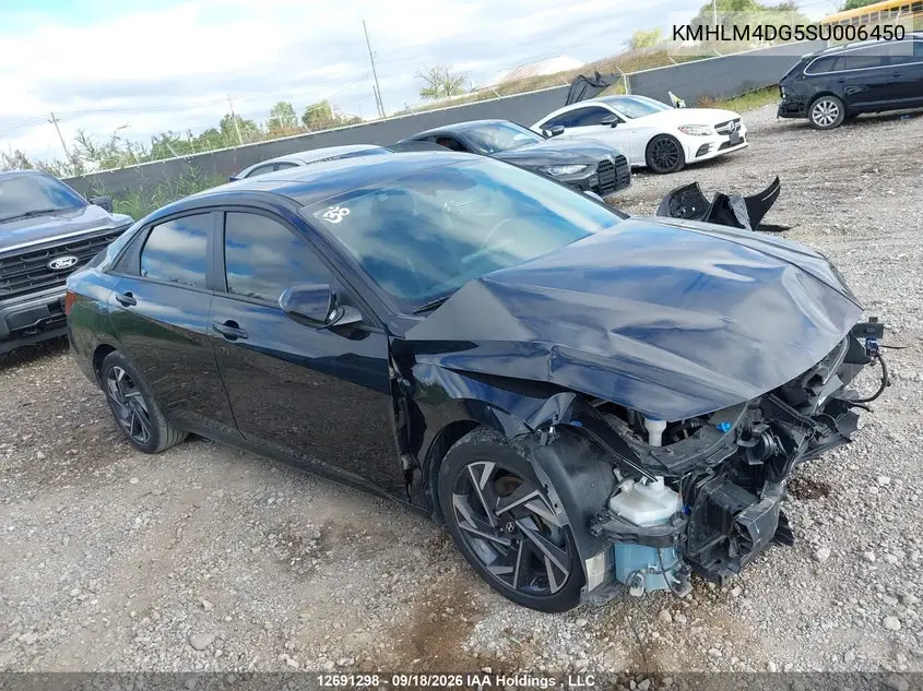 HYUNDAI ELANTRA 2025, VIN KMHLM4DG5SU006450