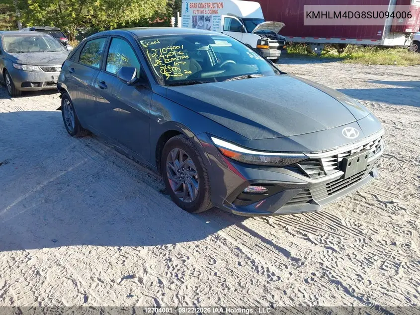 HYUNDAI ELANTRA 2025, VIN KMHLM4DG8SU094006