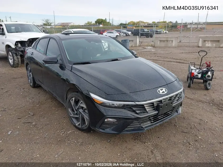 HYUNDAI ELANTRA 2025, VIN KMHLM4DG3SU916341