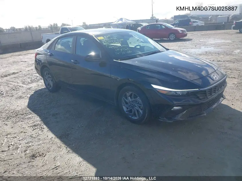 HYUNDAI ELANTRA 2025, VIN KMHLM4DG7SU025887