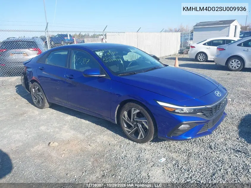 HYUNDAI ELANTRA 2025, VIN KMHLM4DG2SU009936
