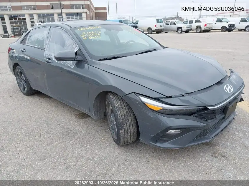 HYUNDAI ELANTRA 2025, VIN KMHLM4DG5SU036046
