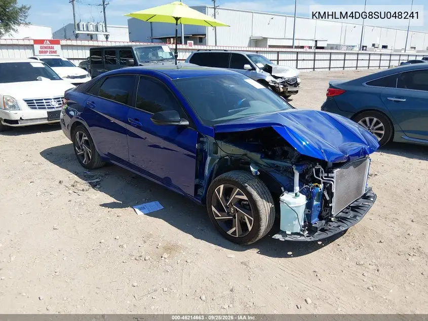 HYUNDAI ELANTRA 2025, VIN KMHLM4DG8SU048241