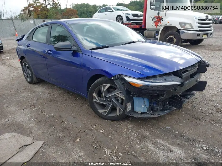 HYUNDAI ELANTRA 2025, VIN KMHLM4DG0SU880754