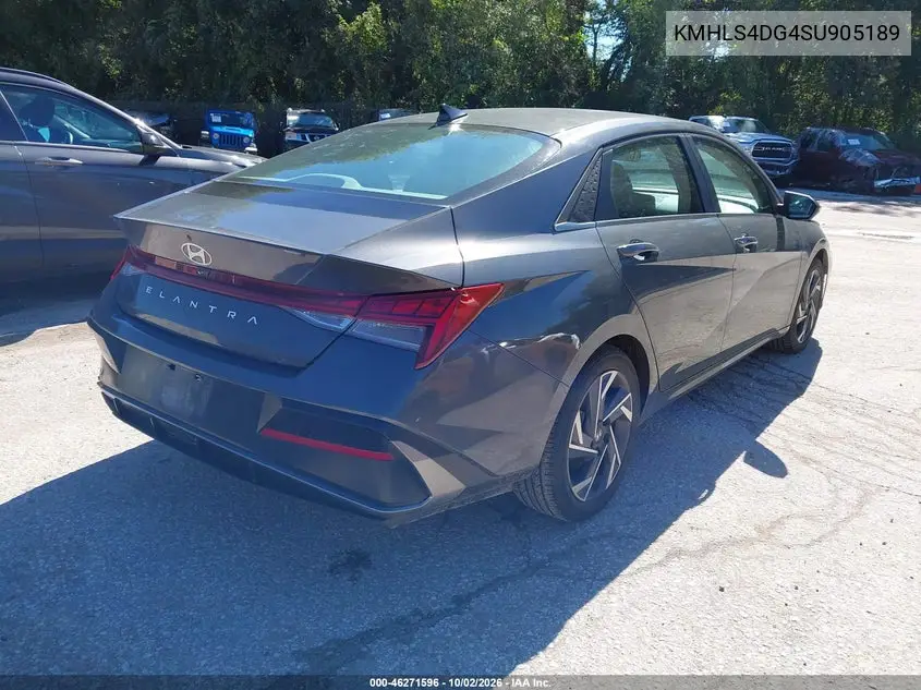 2025 HYUNDAI ELANTRA VIN KMHLS4DG4SU905189 — фото 4
