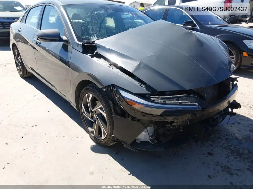 HYUNDAI ELANTRA 2025, VIN KMHLS4DG7SU002437