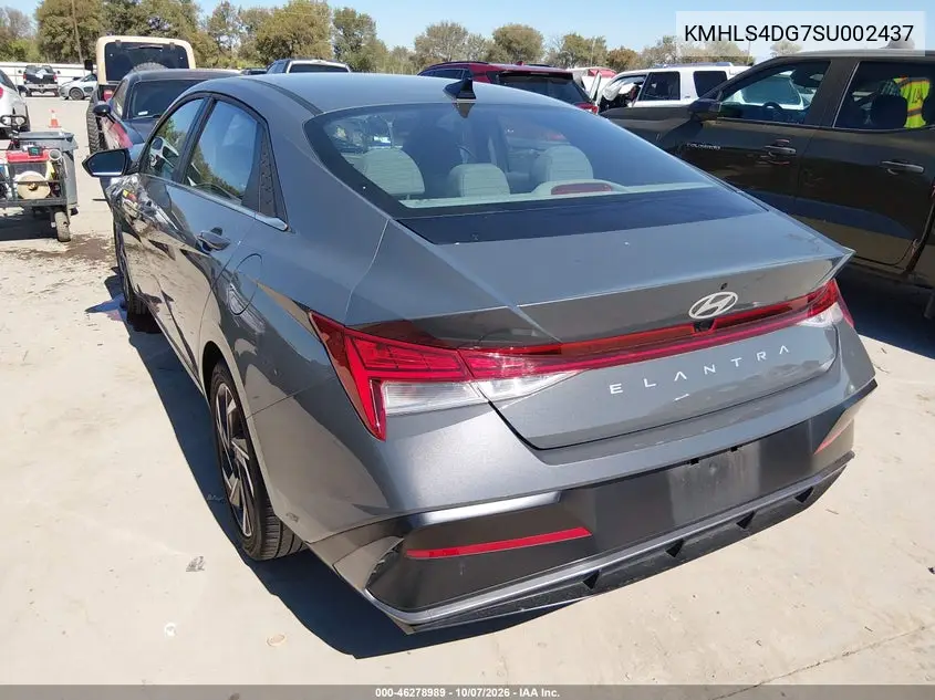 2025 HYUNDAI ELANTRA VIN KMHLS4DG7SU002437 — фото 3