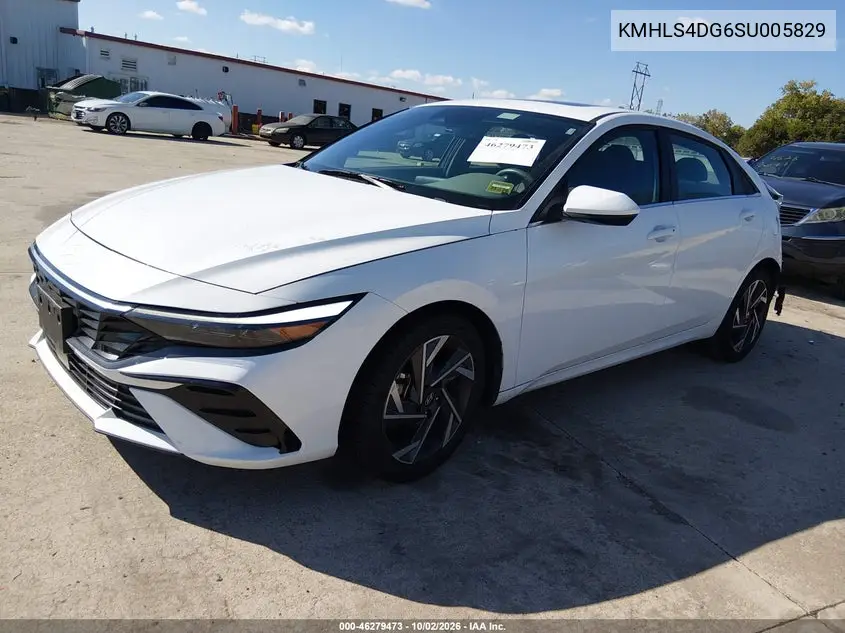 2025 HYUNDAI ELANTRA VIN KMHLS4DG6SU005829 — фото 2