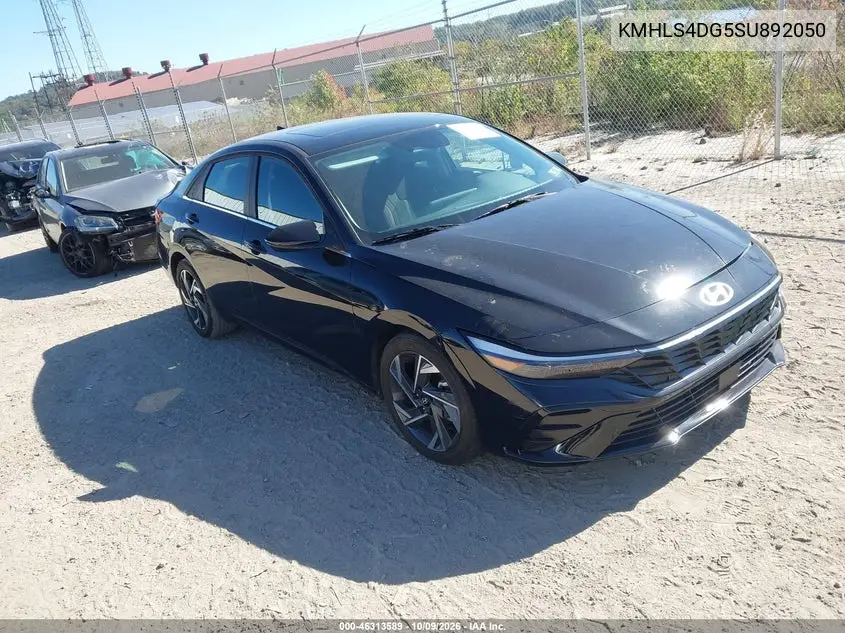 HYUNDAI ELANTRA 2025, VIN KMHLS4DG5SU892050