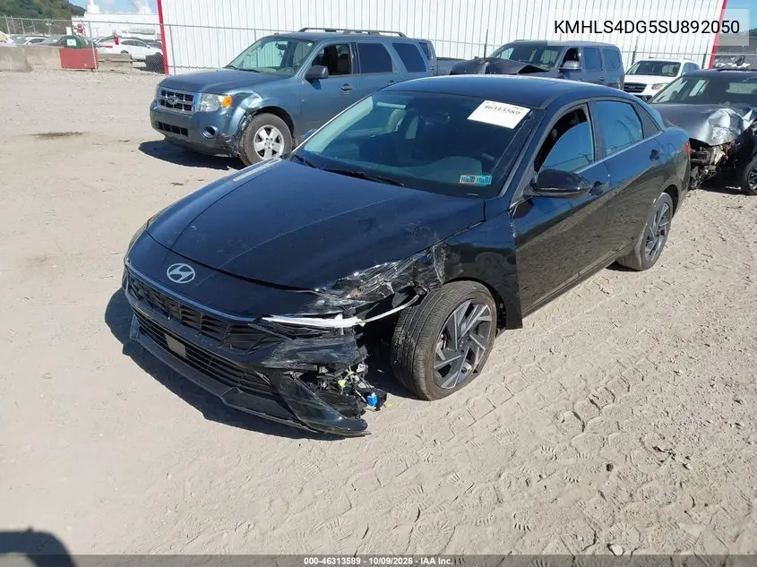 2025 HYUNDAI ELANTRA VIN KMHLS4DG5SU892050 — фото 2